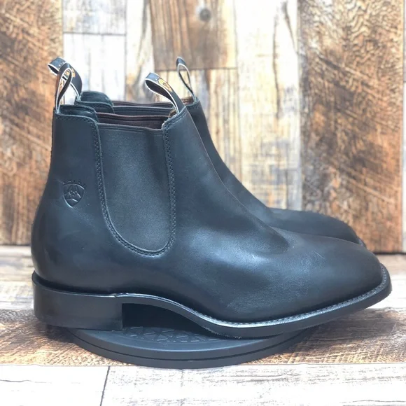 Ariat | Shoes | New Ariat Mens Paddock Black Leather Slip On  display picture 1